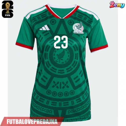 Lacne Ženy Futbalové dres Mexiko Jesus Gallardo #23 MS 2026 Krátky Rukáv - Domáci